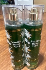 2 BATH BODY WORKS VANILLA BEAN NOEL FINE FRAGRANCE MIST BODY SPRAY 8 FL OZ NEW