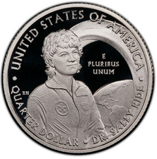 2022-S Clad Proof  Dr. Sally Ride American Women Quarter 25C