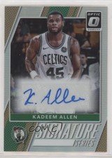 2017 Panini Donruss Optic Signature Series Holo Prizm Kadeem Allen #11 Auto 2r5