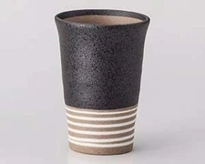 Japanese Tableware I276 368 Black Crystal One Cup Made in Japan Japanese Ceramic