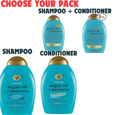 OGX Argan Oil of Morocco Sulfate Free Shampoo or Conditioner for Dry Hair 385ml - Image 1 of 4