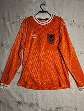 Vtg 90s Umbro Cliff Ave United FC Long Sleeve Soccer Jersey XL Orange Canada
