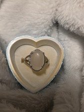 .925 Sterling Silver Moonstone Ring