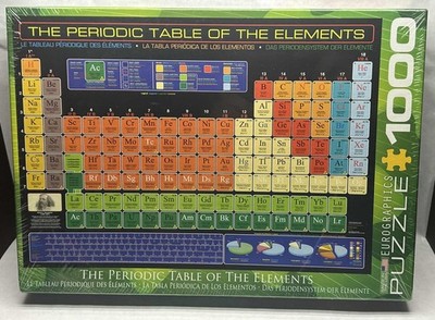 EuroGraphics Periodic Table of Elements 1000 Piece Educational Science Puzzle