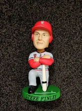 Bobble Dobbles Steve Finley Rochester Red Wings Bobble Head Rare Find