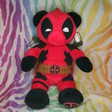 Build A Bear Marvel Comics Deadpool Bear W/Swords