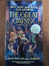 Broadway mailer for 2025 The Great Gatsby With Discount Code