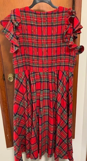 Ivy City Co Vestido Rojo Hattie Vestido Vacaciones Cuadros Plus 2X Foto 4 de 4