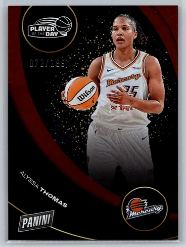 Alyssa Thomas 2025 Panini Player Of The Day WNBA Orange Foil /199 #19 Mercury