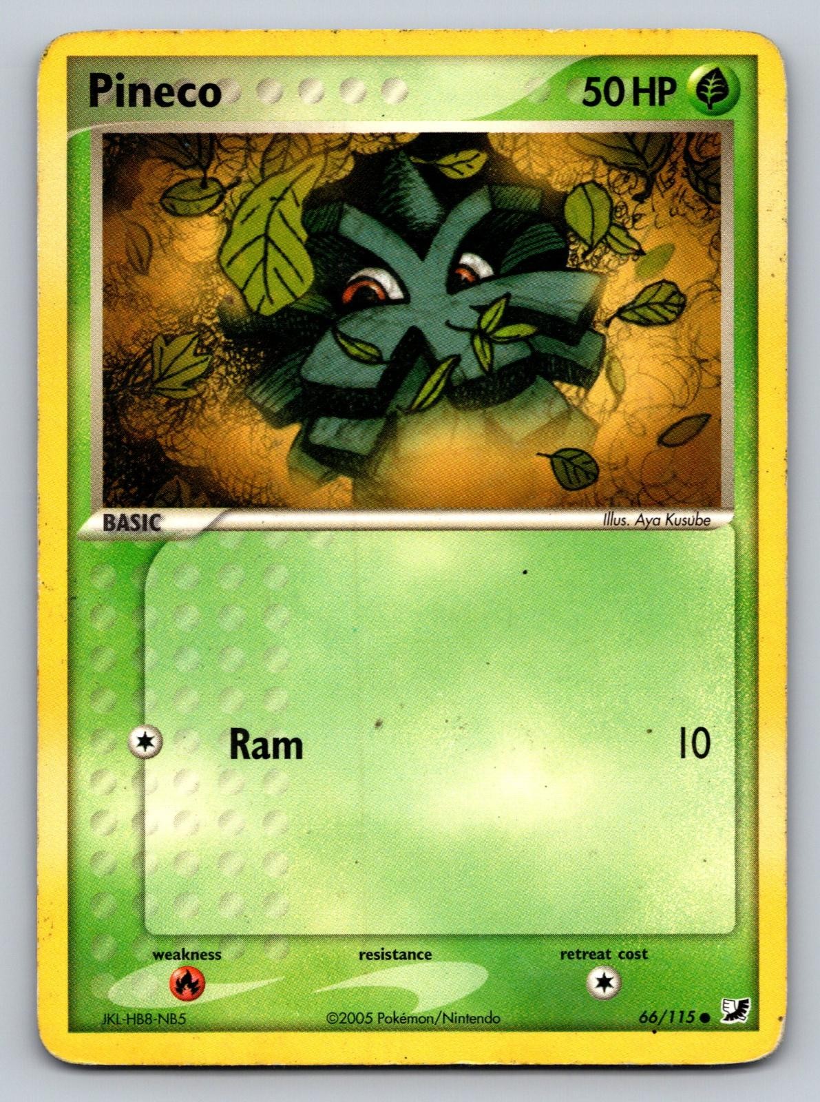 Pineco 66/115 Common Unseen Forces Pokemon Heavily Played