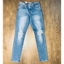 Levi's Women's 721 High Rise Skinny Jeans Distressed Blue Size 27 BNWT