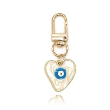 Evil Eye Keychain Heart Pendant Purse Charms for Women Bag Charms Accessories...