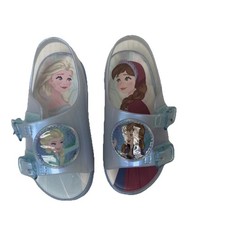 Disney Toddler Girl s Frozen Elsa Anna Jelly Shoes, Size 8