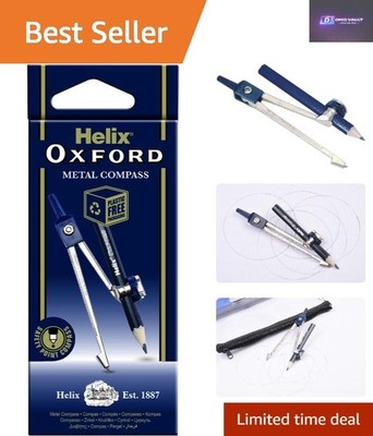 Oxford Metall Kompass mit Camlock Bleistift & Taschenclip - perfekt für Studenten