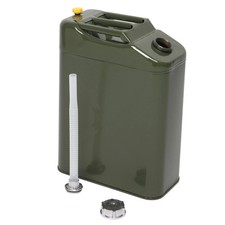 5 Gallons Jerry Can With Spout 20l Liter Steel Oil Gas Tank Gasoline Green