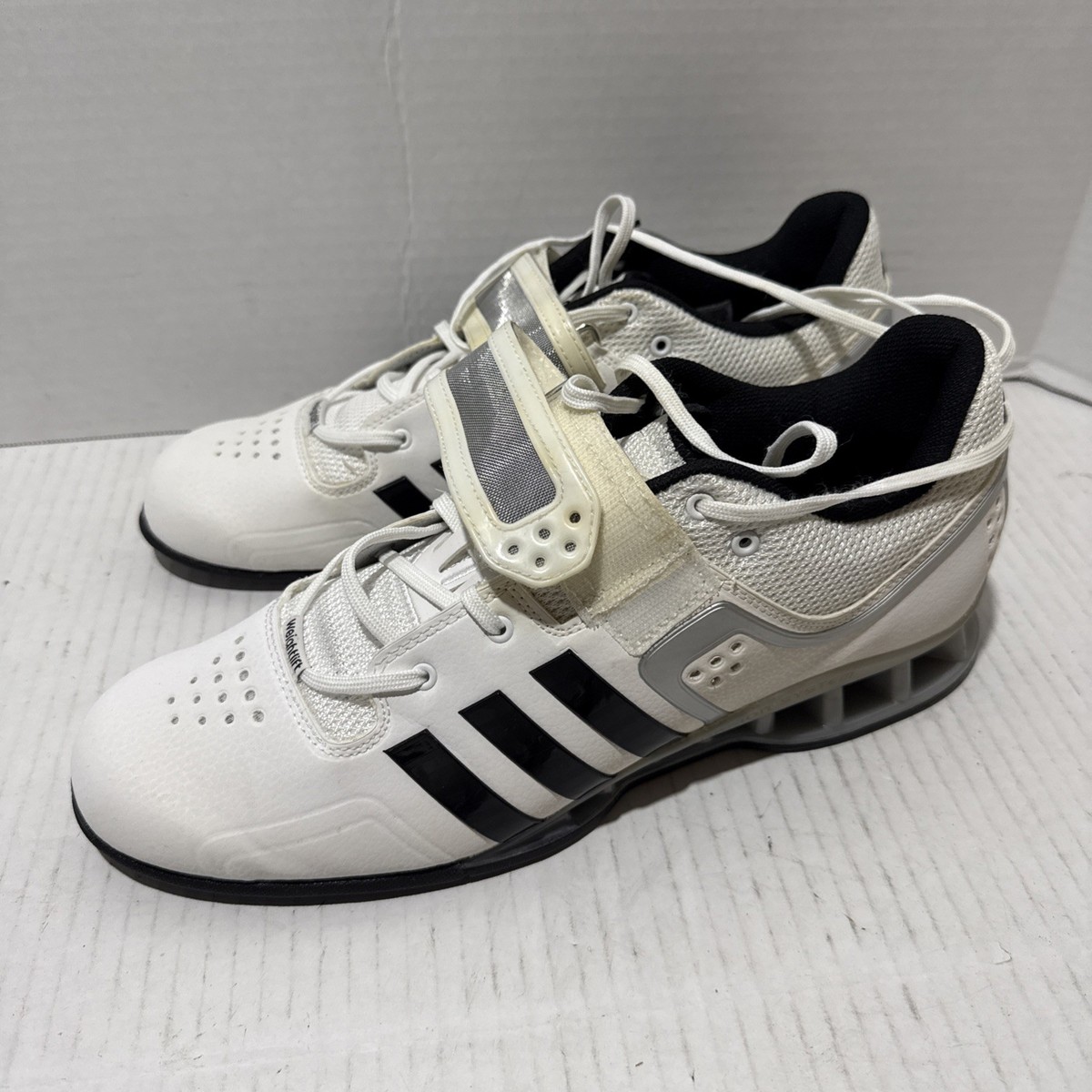 Size 12 - Adidas adiPower Weightlifting Shoes Core White for sale