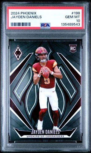 2024 Panini Phoenix Jayden Daniels - Base PSA Gem Mint 10 - Commanders (RC)