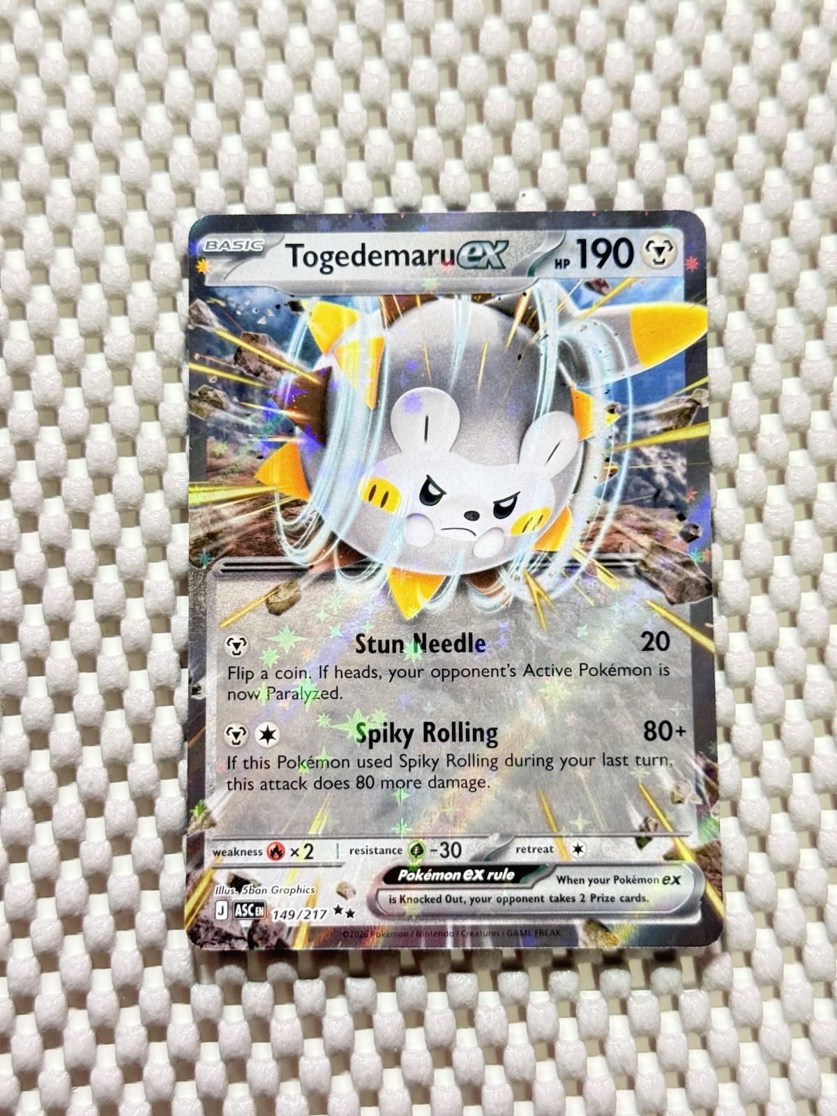Togedemaru ex 149/217 Pokemon Me: Ascended Heroes English Near Mint #95