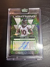 2022 Panini Obsidian - Lightning Strike Jerry Jeudy #LS-JJE Electric Etch Green