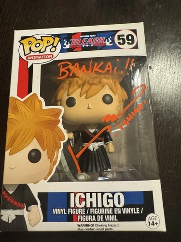 Funko Pop Ichigo 59 Bleach Signed By Johnny Yong Bosch COA READ DISCRIPTION
