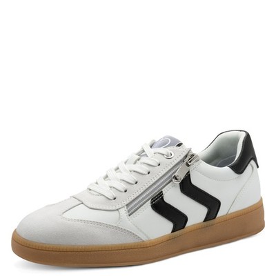 Marco Tozzi Sneaker - Weiß / Schwarz Synthetik
