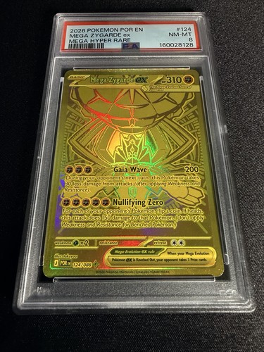 Mega Zygarde ex graded PSA 8 for sale on eBay