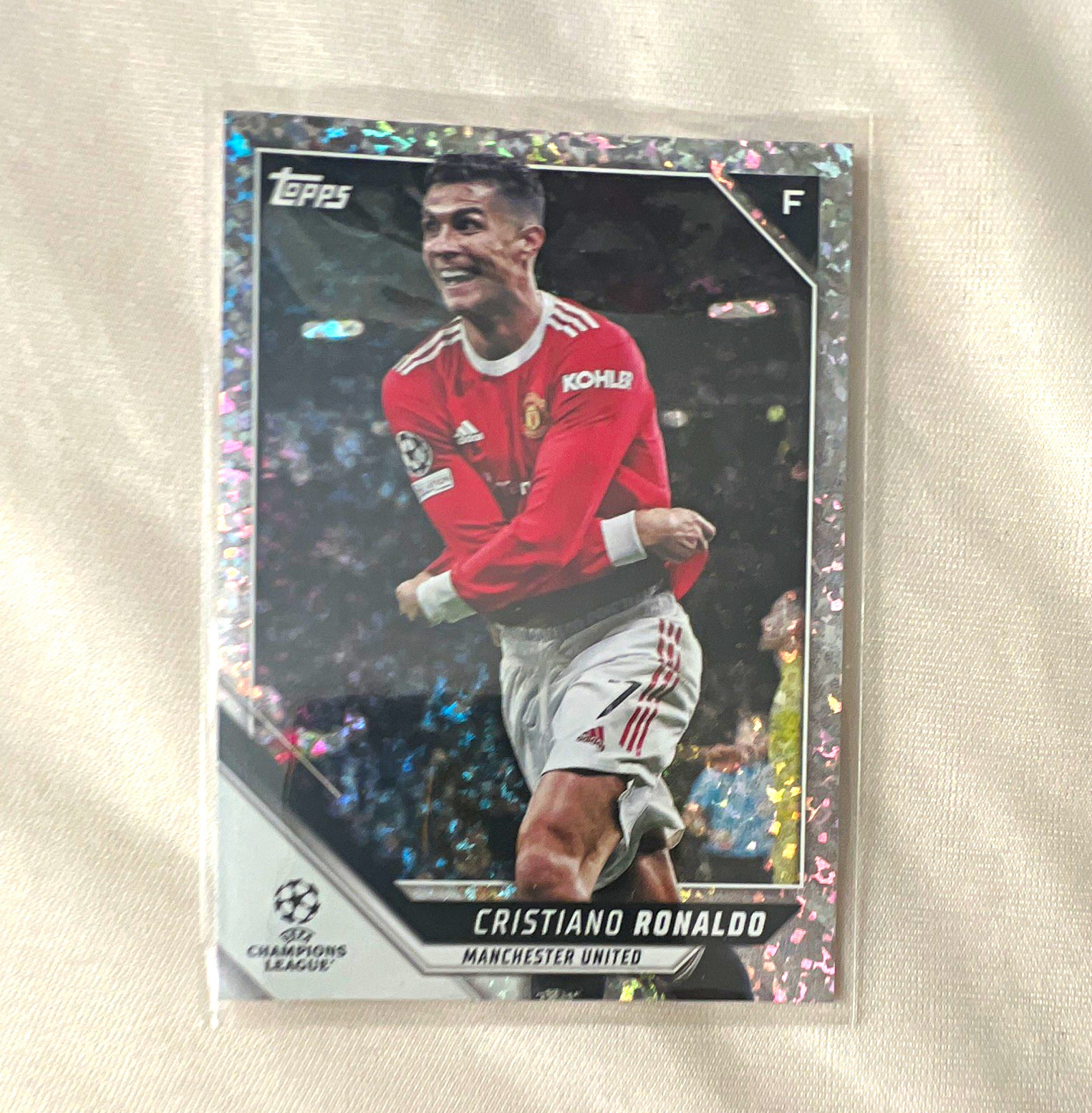 Topps 2021-22 UEFA Champions League Cristiano Ronaldo Sparkle Foil #100 Man Utd