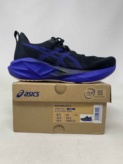 Men's Asics Novablast 5, Black/Cobalt Burst, 8.5 D Medium US | eBay