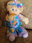 Cabbage Patch Kid, OK Factory Girl With Blue Eyes, Pacifier Mouth.