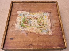 Vintage Wooden Building construction toy Set. 12"×12"×3.5". 4.1kg.