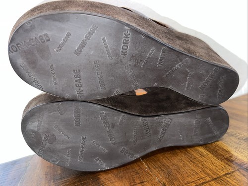 Sandali donna Kork-Ease taglia 7 M/W comodi in pelle con zeppa marrone metallizzato K0084 - Foto 13 di 13