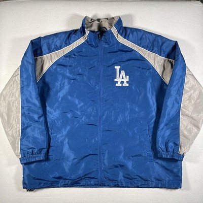 Los Angeles Dodgers Jacket Mens 2XL Blue MLB Baseball G-III Windbreaker Track