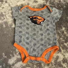 Rivalry Threads Baby Gray Oregon State Beavers Bodysuit 6-9 Months