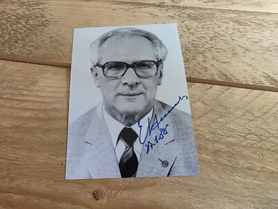 ERICH HONECKER Repro Autograph - Approx 10x14 - (861)