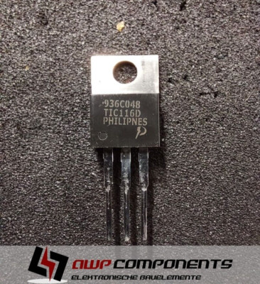 (5 Stk.) TIC116D - Thyristor 400V 8A THT TO-220 - Power Innovations