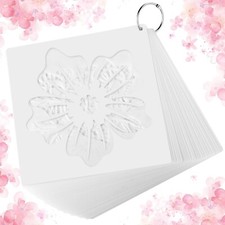 60 Pcs 6x6 Inch Flower Stencils for Painting on Wood Reusable Floral Bird Wal...