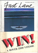 Fast Lane 11/85 Jaguar XJ TVR 390SE AM Vantage Lotus Renault Ford Eltec MB 300E