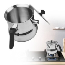1,5L Edelstahl Milchtopf mit Deckel Simmertop...