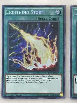 Yu-Gi-Oh!  Lightning Storm  Secret Rare 1st Ed IGAS-EN067 ￼NM