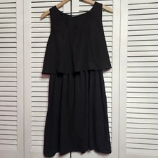 Soprano Little Black Dress Chiffon Style Women's Size Large