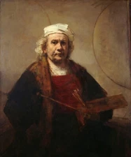 REMBRANDT SELF PORTRAIT 2 CIRCLES GLOSSY POSTER PICTURE PHOTO PRINT BANNER 11852