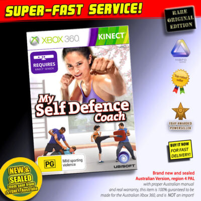 My Self Defence Coach Xbox 360 NEW SEALED PERFECT! martial arts fitness training