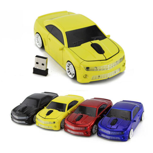 2.4Ghz Wireless Camaro Chevrolet car Shaped mouse Usb Laptop PC MAC Scroll Mice - Picture 1 of 32