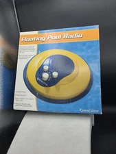 NIB Excalibur Floating Pool Radio PR40 Electronic Inc Battery Operated Yellow