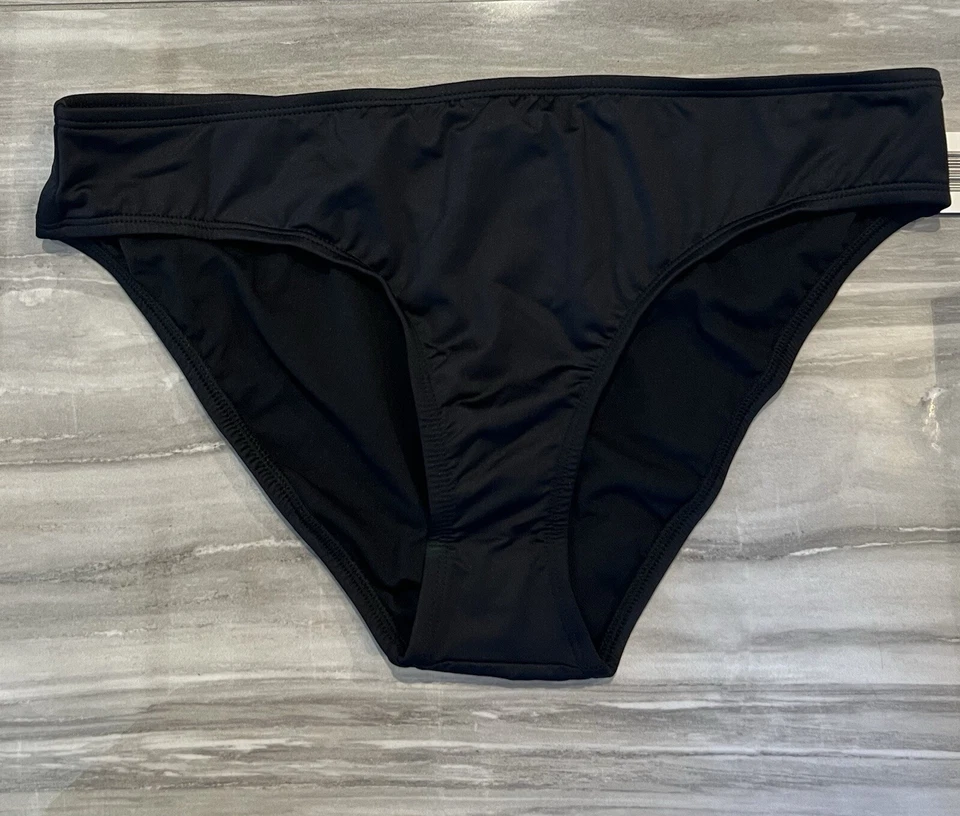 Parte inferior de bikini M- negra descarada hipster para mujer nueva con etiquetas Foto 2 de 3