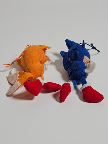 Rarissimo primo modello Sonic il riccio e la coda portachiavi mascotte peluche - Foto 5 di 14