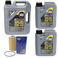 MotoröL Set Top Tec 4100 5W-40 Liqui Moly 7 Liter + ÖLfilter FüR BMW 3Er Opel