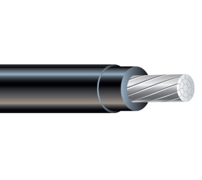 100' 2/0 AWG Aluminum XHHW-2 Wire Black (150 Amp) 600V