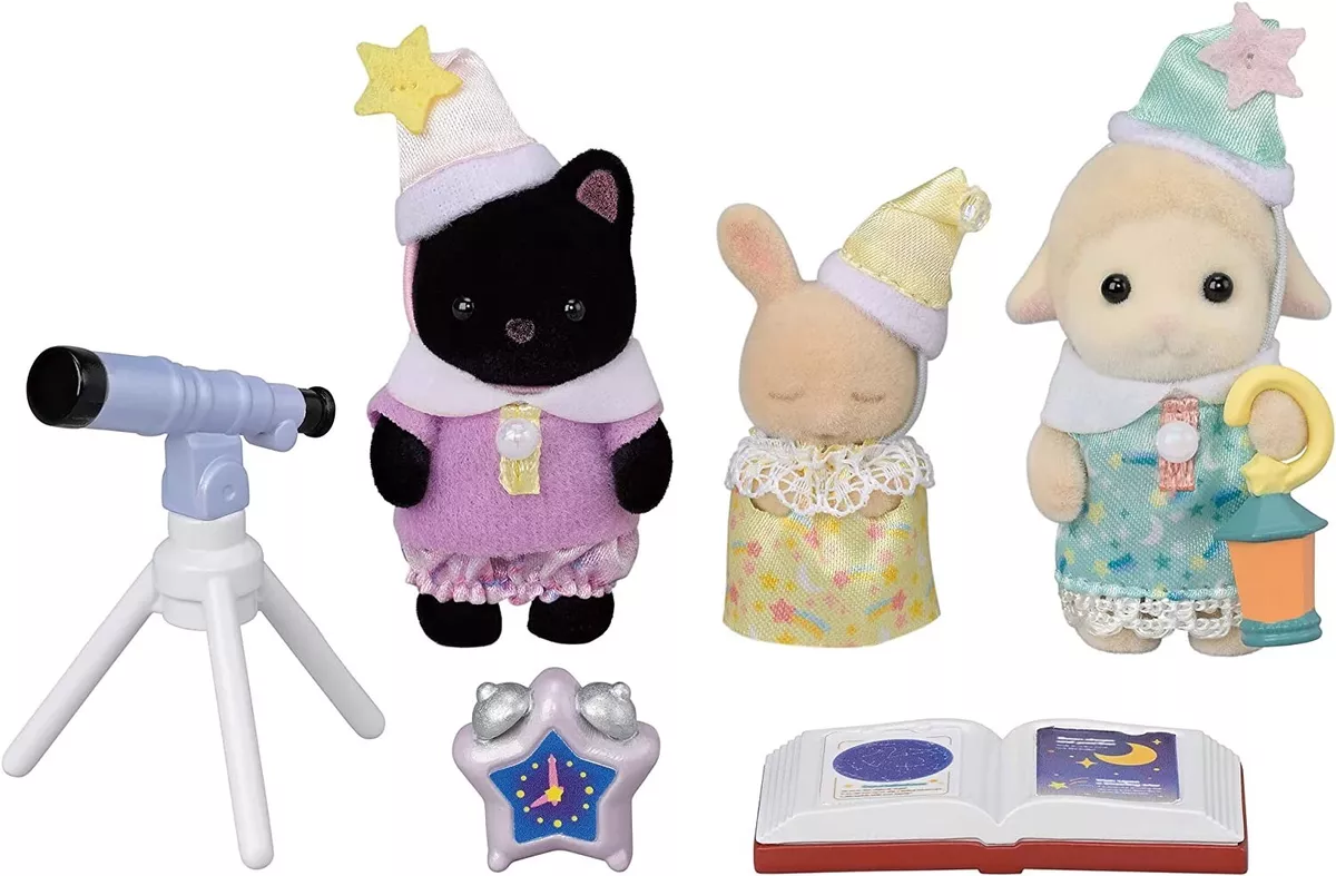 New Sylvanian Families doll baby set sleepover / Calico Critters New Japan