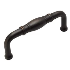 10 Pack 4313ORB Oil Rubbed Bronze Cabinet Hardware Handle Pull - 3" Hole Centers